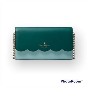 Kate Spade Teal and Light Blue Wallet